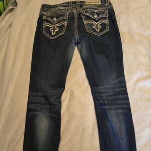 Rock Revival Dark Blue Jeans